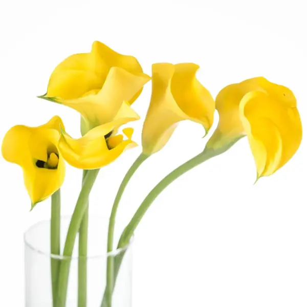Buque callas amarela com 5 hastes de 60cm – yelloween